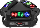 Spider Moving Efeito de luz RGBW com 9 lentes