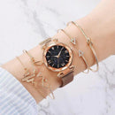 Relógio Feminino De Quartzo Luxury + 4 Pulseiras De Brinde - Loja Easy Express