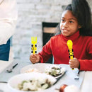 Conjunto de Pratos e Utensílios Infantil 4 peças com Tema de Construção