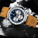 Relógio Masculino com Pulseira de Couro Poedagar Siberian - Loja Easy Express