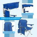 Cadeira Guarda-sol Dobrável Praia Pesca Camping Porta Copo - Loja Easy Express