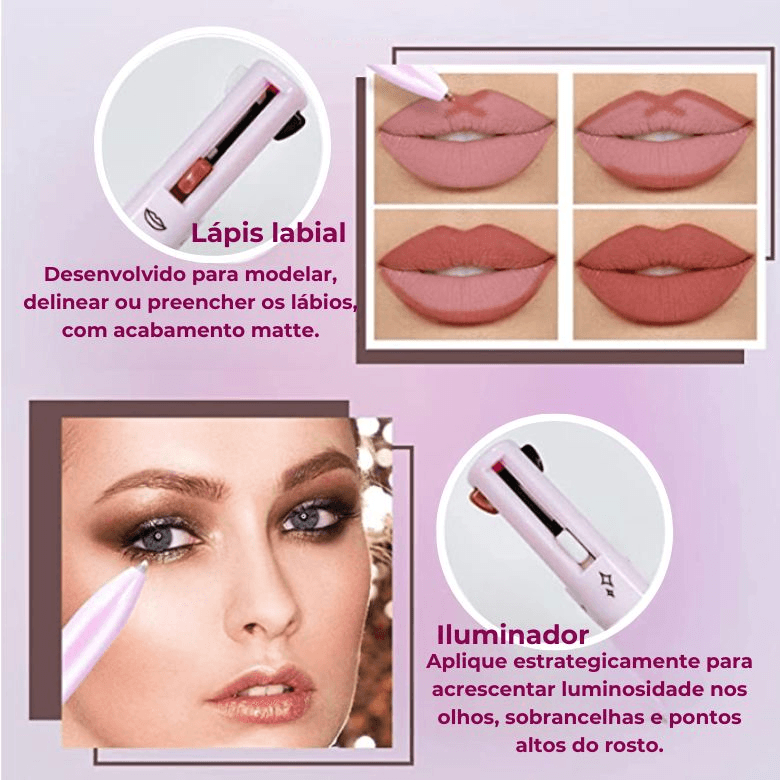 Caneta de Maquiagem MagicBeauty - 4 em 1 - Loja Easy Express