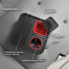 Suporte para refeições com caixa interna