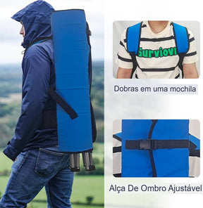 Cadeira Guarda-sol Dobrável Praia Pesca Camping Porta Copo - Loja Easy Express