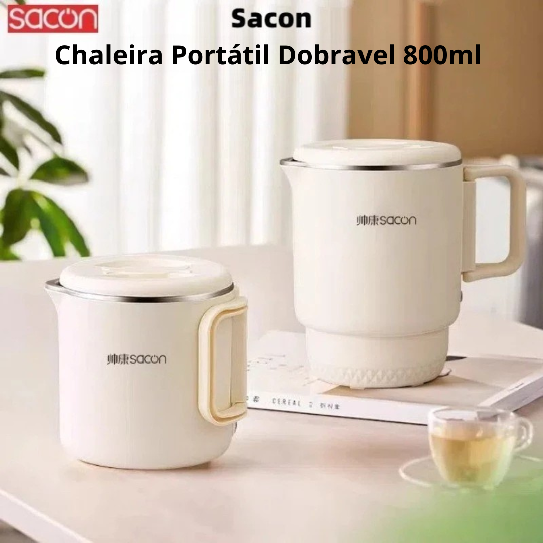 Chaleira Elétrica Portátil Dobrável Sacon