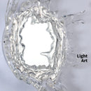 Espelho splash com luz de fundo moderna