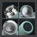 Garrafa térmica dupla camada inox 500ml com 2 xícaras - Loja Easy Express