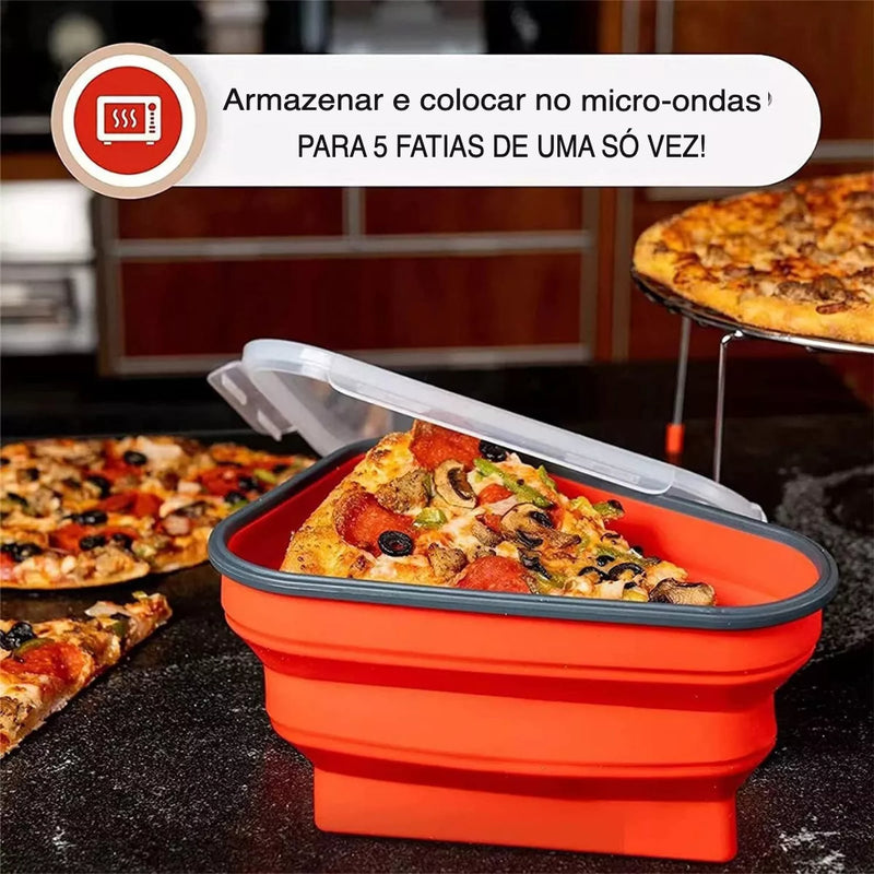 Caixa de Pizza de Silicone com Divisórias