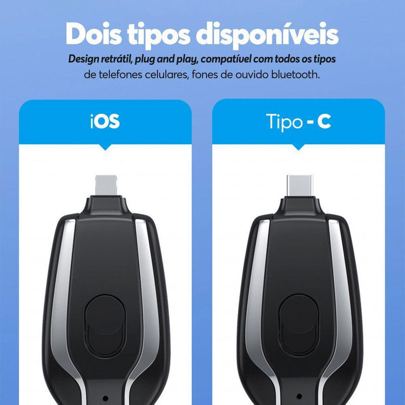 Chaveiro Carregador Max Charge [CARREGAMENTO TURBO] - Loja Easy Express