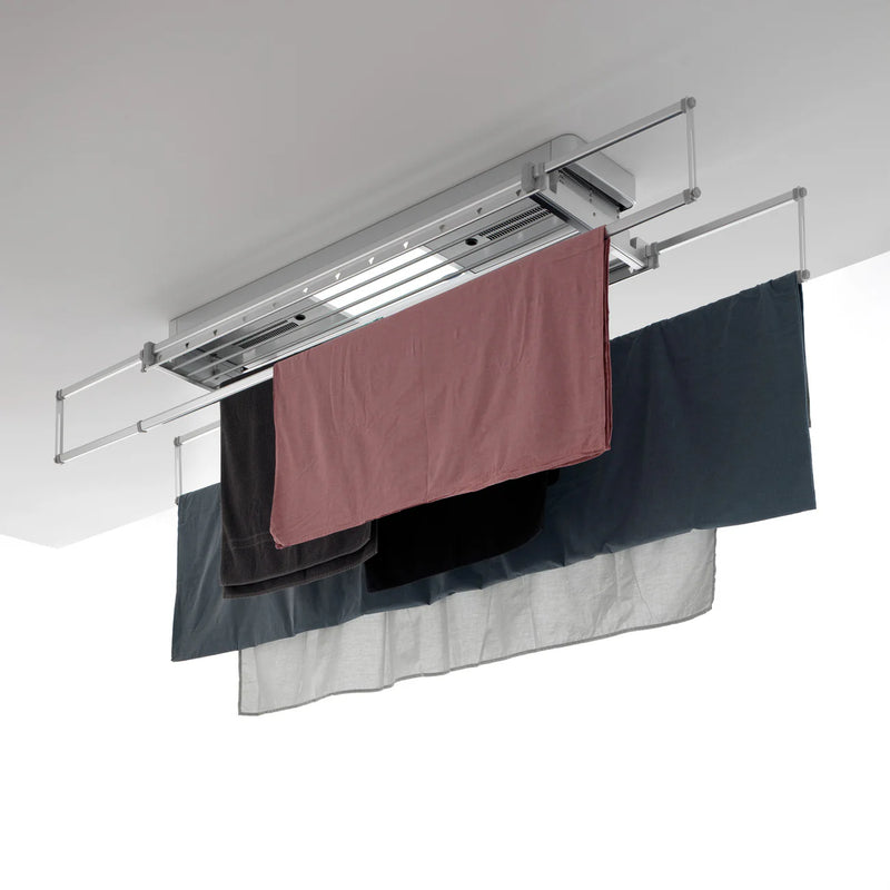 Varal Retrátil Automático Luz Uv Ventilação Controle 110v