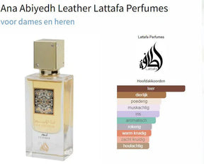 Perfume Ana Abiyedh Leather Lattafa EDP Unissex 60ml