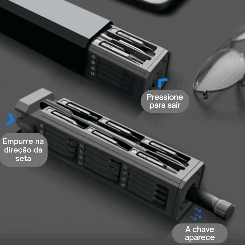 Kit de Chaves com Bits Magnéticos de Alta Qualidade