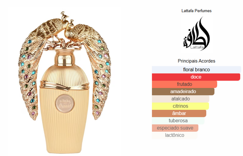 Lattafa Afeef Eau de Parfum Perfume Árabe Unissex 100ml
