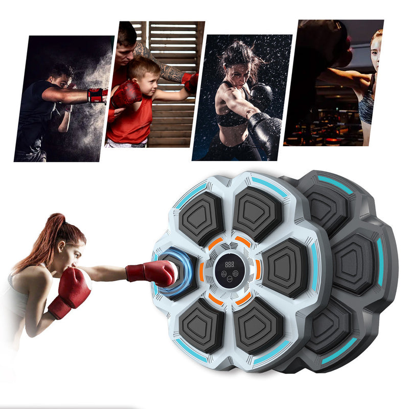 Máquina de Boxe Musical Inteligente – Treine com Tecnologia e Diversão