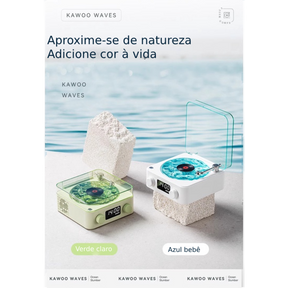 Mini alto-falante Bluetooth de vinil KAWOO