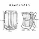 Mochila Bolsa Térmica 25 Litros com Cadeira