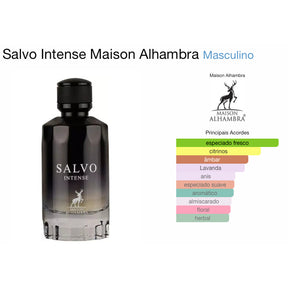 Perfume Árabe Alhambra Salvo Intense - 100ml Original