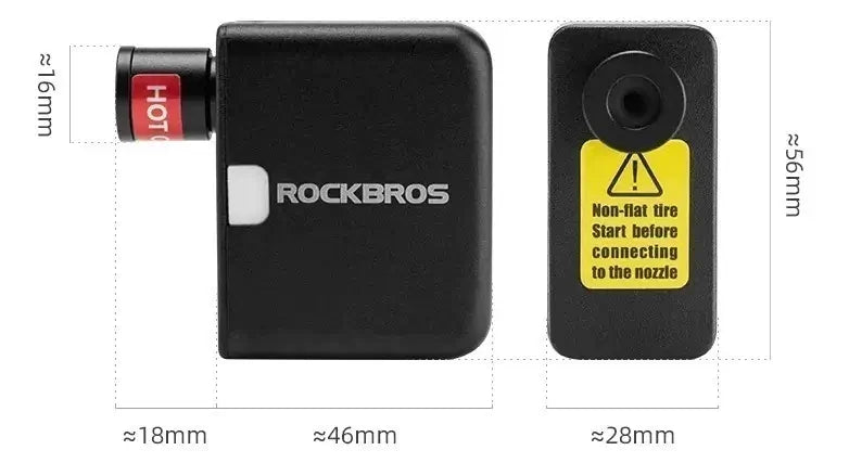 Mini Compressor de Ar Portátil para Bicicletas Rockbros