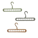 KIT 10 UND Cabides Mágico Organizador 9 Furos MultiDobrável Promocao - Cor Aleatória