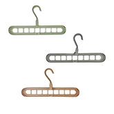 KIT 10 UND Cabides Mágico Organizador 9 Furos MultiDobrável Promocao - Cor Aleatória