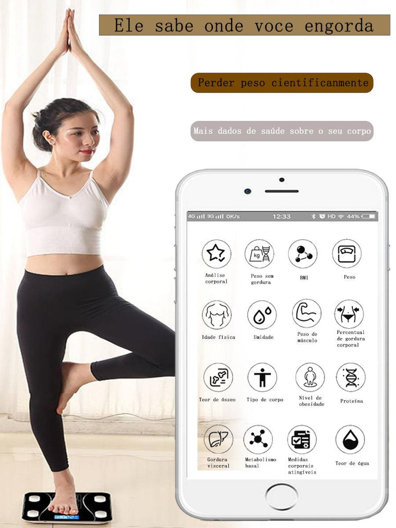 Balança Digital de Bioimpedância Bluetooth Original - Loja Easy Express