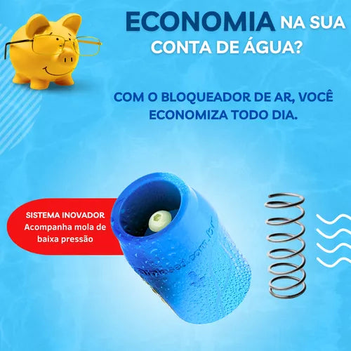 Bloqueador De Ar Premium Hidrômetro Redutor De até 90% na Conta De Água