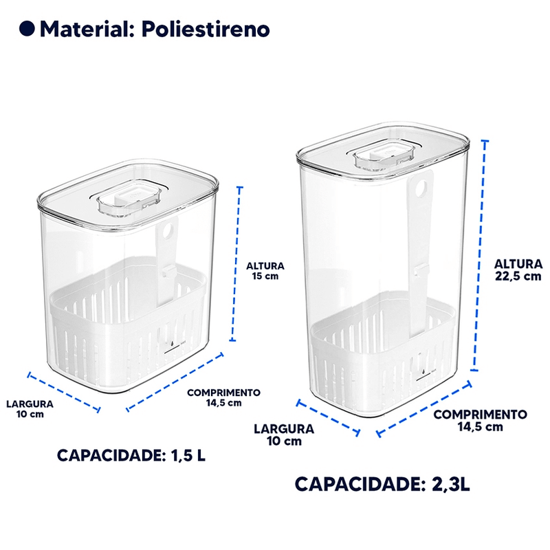 Organizador De Temperos Clear Fresh