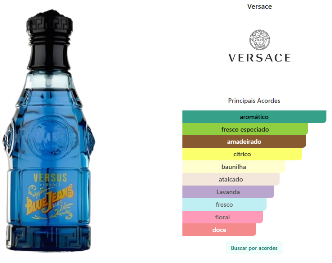 versace blue jeans masculino eau de toilette 75ml