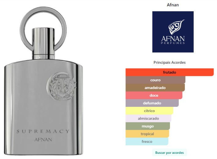 Perfume Afnan Supremacy Silver EDP Masculino 100ml