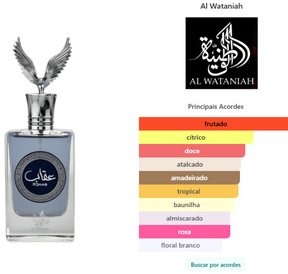 Al Wataniah Eqaab Masculino Árabe Eau de Parfum 100ml