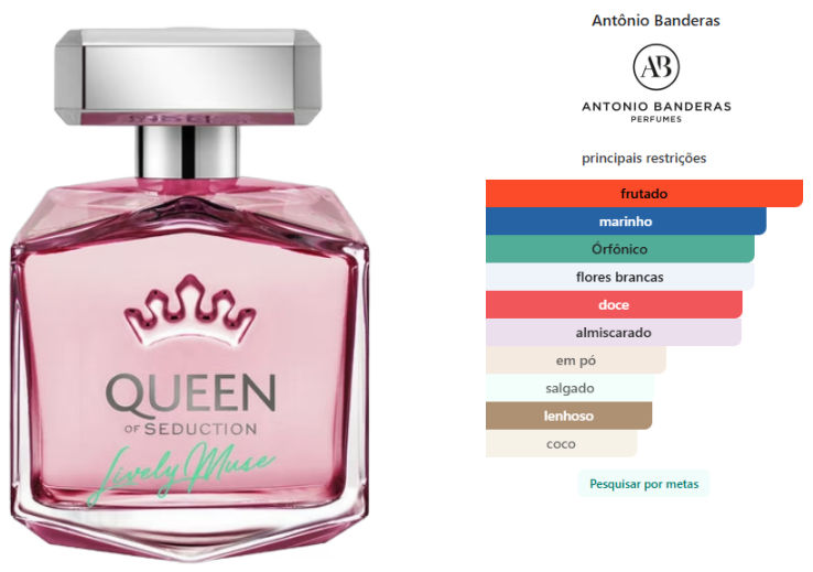 Antonio Banderas Queen Of Seduction Lively Muse feminino eau de toilette