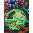 Conjunto de Pratos e Utensílios Infantil 4 peças com Tema de Construção