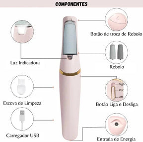 Removedor de Calos e Rachaduras Elétrico