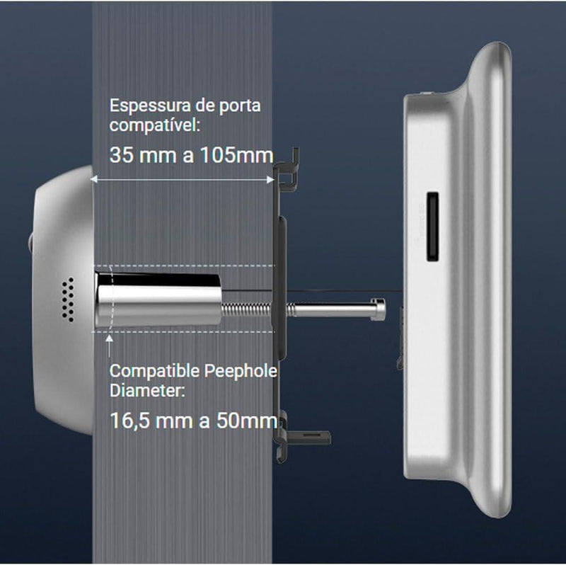 Smart Campainha e Olho Magico Wifi Com Alexa / Google - Loja Easy Express