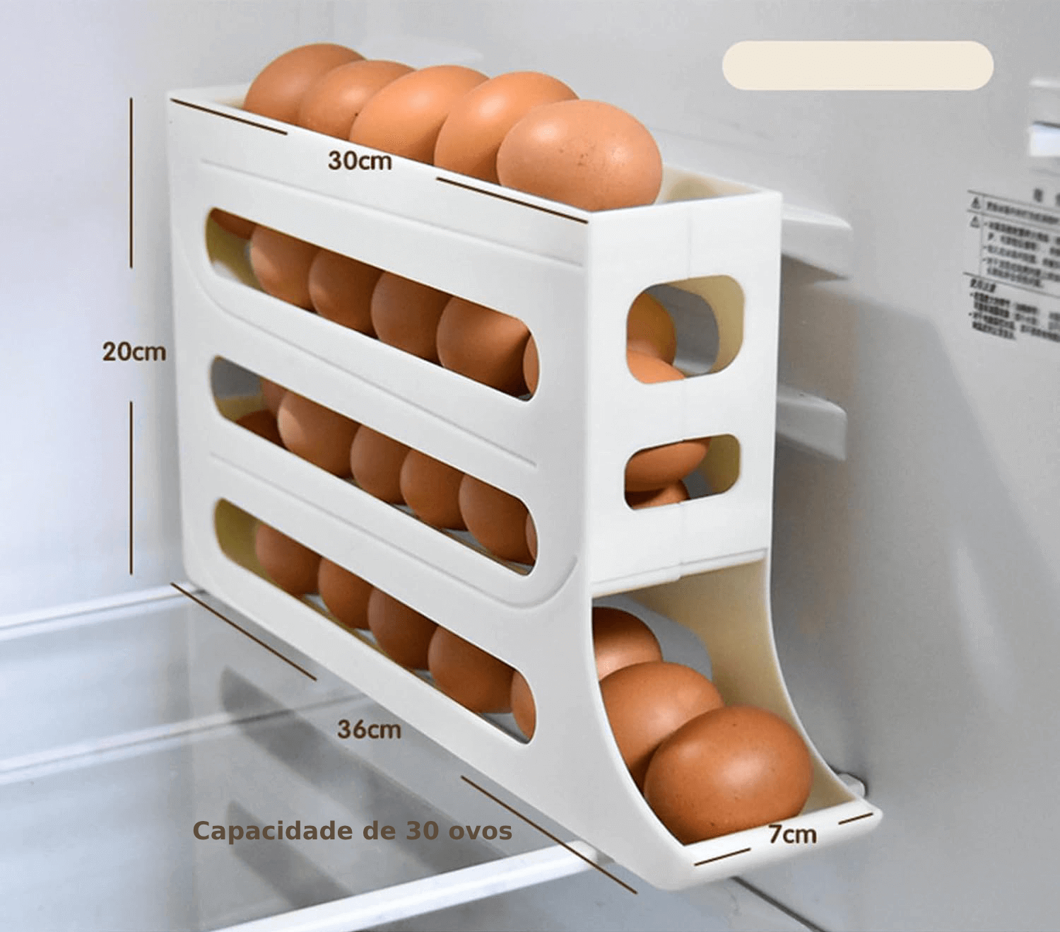 Porta Ovos De 2 e 4 Andares Dispenser Automático De Ovos