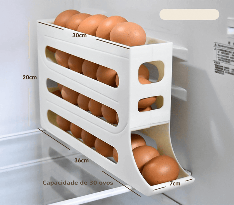 Porta Ovos De 2 e 4 Andares Dispenser Automático De Ovos