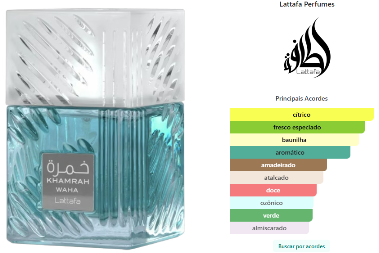 Perfume unissex Lattafa Perfume Khamrah Waha 100ml