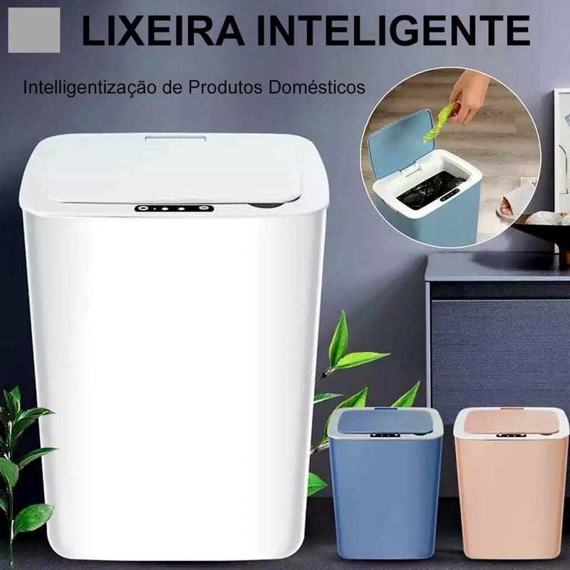 Lixeira Inteligente Automática Elegante e Moderna - Loja Easy Express