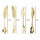 KIT com 2 colheres normais e 2 de sobremesa