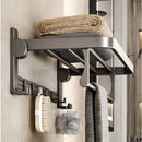 Porta Toalha Suporte Toalheiro Banheiro Duplo Aço Inox Premium