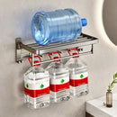 Porta Toalha Suporte Toalheiro Banheiro Duplo Aço Inox Premium