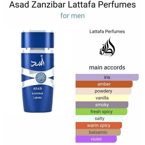 Perfume Árabe Lattafa Asad Zanzibar Eau de Parfum Masculino - 100ml