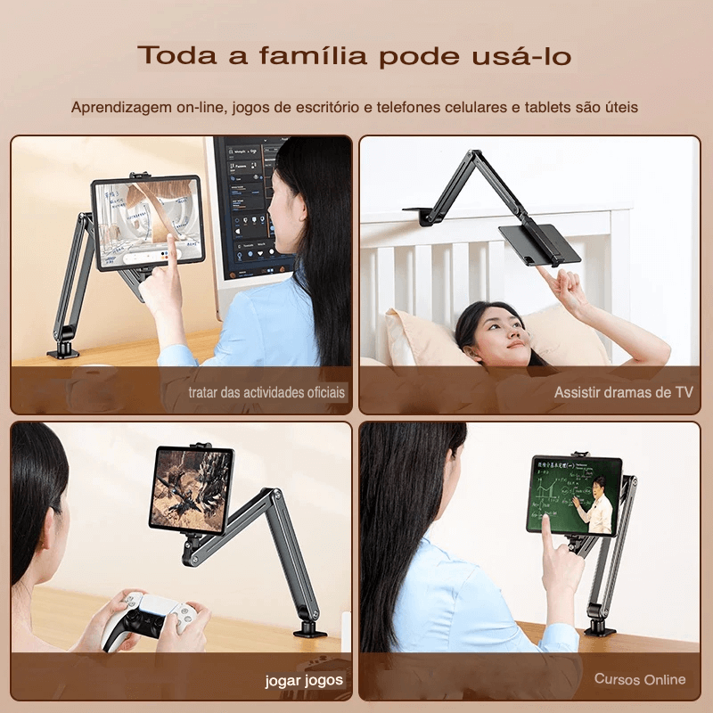 Braço articulado para celular ou tablet