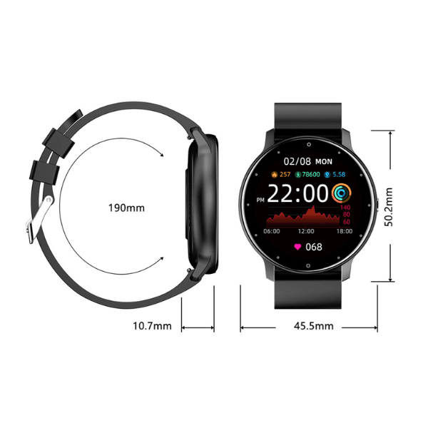 Relógio Smartwatch Fitness à Prova d'água AquaFit - Acompanha Pulseira Extra - Loja Easy Express