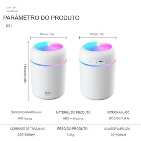 Umidificador de Ar Elétrico Portátil - H2O - Loja Easy Express