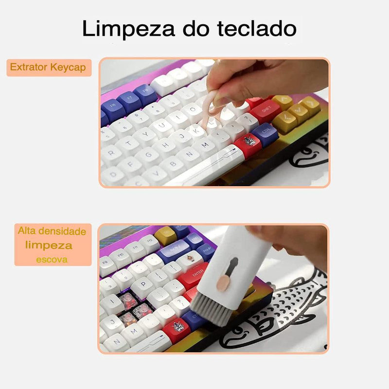 Limpador multifuncional para teclados - CleanTech 7 em 1 - Loja Easy Express