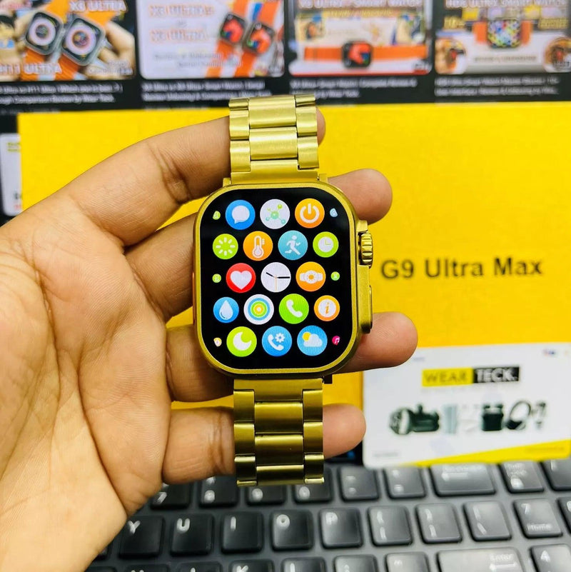 GoldNine 24k® | SmartWatch Ultra Pro (Incluso 3 Pulseiras) - Loja Easy Express