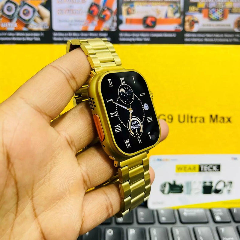 GoldNine 24k® | SmartWatch Ultra Pro (Incluso 3 Pulseiras) - Loja Easy Express