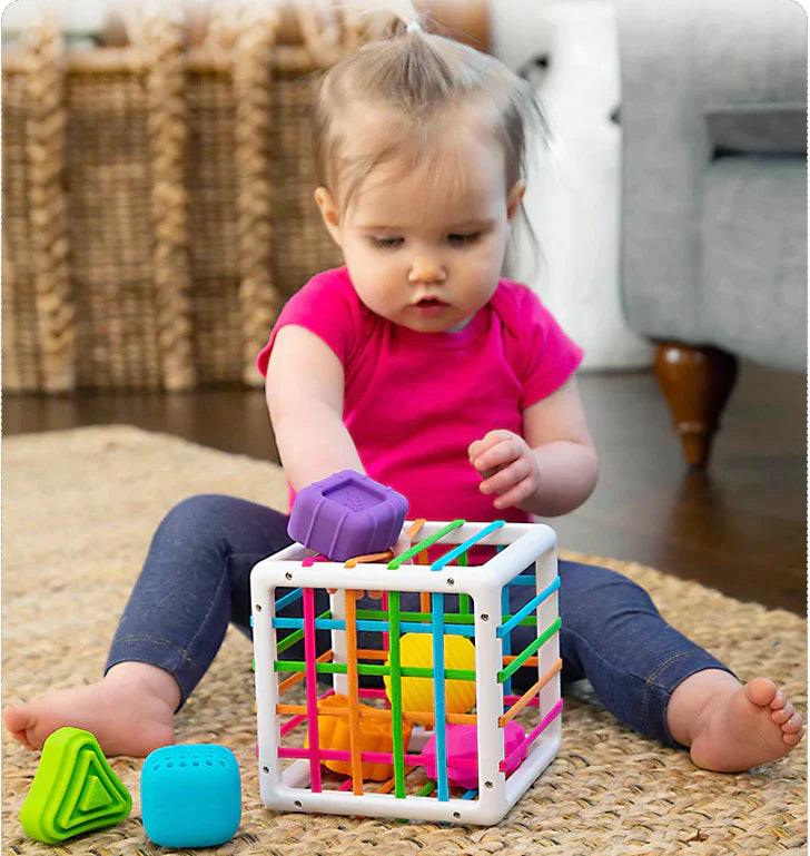 Cubo Educativo Montessori com Trama e Formas - Loja Easy Express