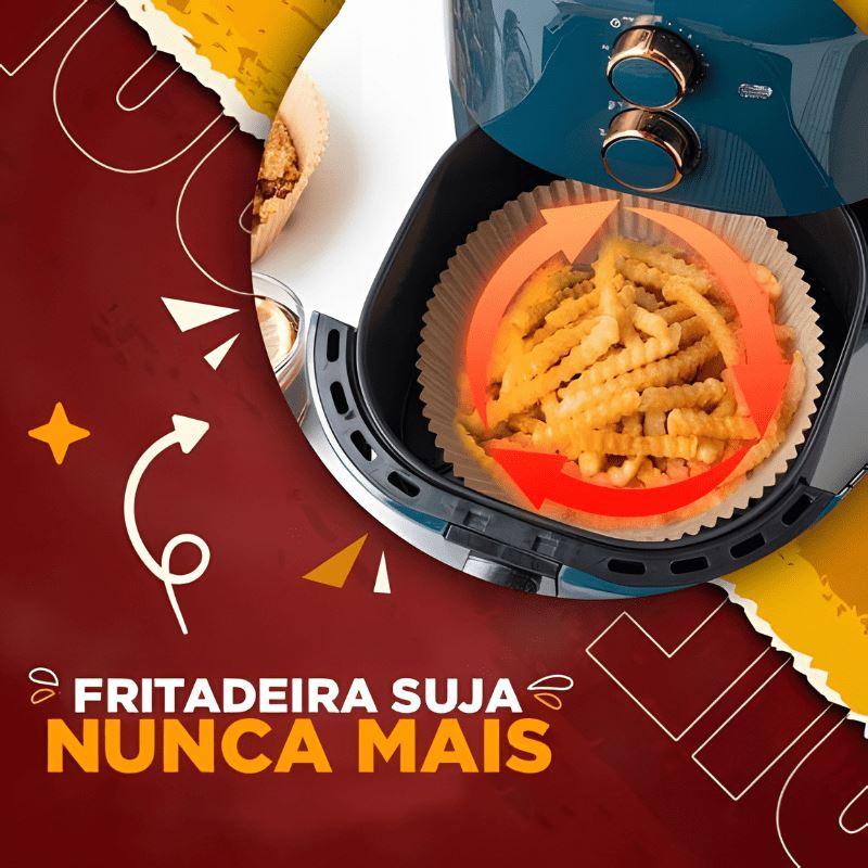 Forro de Papel para Airfryer - Antiaderente e Descartável - Loja Easy Express